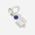 Birthstone Range Silver Dad or Man with Connector and Lapis Gemstone - September