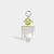 Birthstone Range Silver Dad or Man with Connector and Peridot Gemstone - August