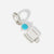 Birthstone Range Silver Dad or Man with Connector and Turquoise Gemstone - December