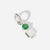 Birthstone Range Silver Son or Boy with Connector and Emerald Quartz Gemstone - May