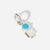 Birthstone Range Silver Son or Boy with Connector and Turquoise Gemstone - December