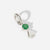 Birthstone Range Silver Daughter or Girl with Connector and Emerald Quartz Gemstone - May