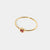 January 18k Gold Vermeil Birthstone Gemstone Ring Stackable (Petite) Garnet