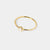 June 18k Gold Vermeil Birthstone Gemstone Ring Stackable (Petite) Pearl