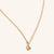 November 9K Gold Birthstone Gemstone Pendant Necklace Citrine