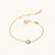 March 18k Gold Vermeil Birthstone Gemstone Bracelet Blue Topaz