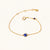 September 18k Gold Vermeil Birthstone Gemstone Bracelet Lapis Lazuli