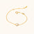 October 18k Gold Vermeil Birthstone Gemstone Bracelet Moonstone