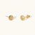 November 18k Gold Vermeil Birthstone Gemstone Stud Earrings Citrine