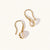 April 18k Gold Vermeil Gold Birthstone Gemstone Hook Earrings Crystal