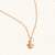 November 18k Gold Vermeil Birthstone Gemstone Pendant Necklace Citrine