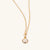 June 18k Gold Vermeil Birthstone Gemstone Pendant Necklace Pearl