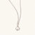 June Sterling Silver Birthstone Gemstone Pendant Necklace Pearl