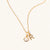 June 18k Gold Vermeil Initial & Birthstone Gemstone Charm Necklace Pearl