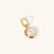 June 18k Gold Vermeil Birthstone Gemstone Pendant Pearl
