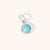 December Sterling Silver Birthstone Gemstone Pendant Turquoise