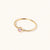 February 18k Gold Vermeil Birthstone Gemstone Ring Stackable (Petite) Brazilian Amethyst