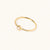 April 18k Gold Vermeil Birthstone Gemstone Ring Stackable (Petite) Crystal