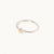 November Sterling Silver Birthstone Gemstone Ring Stackable (Petite) Citrine