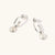 June Sterling Silver Birthstone Gemstone Hoop Earrings Pearl