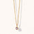 February 9K Gold Birthstone Gemstone Pendant Necklace Amethyst