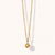 November 9K Gold Birthstone Gemstone Pendant Necklace Citrine