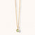 October 9K Gold Birthstone Gemstone Pendant Necklace Opal