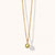 August 9K Gold Birthstone Gemstone Pendant Necklace Peridot