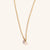 June 9K Gold Birthstone Gemstone Pendant Necklace Pearl