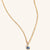 September 9K Gold Birthstone Gemstone Pendant Necklace Sapphire